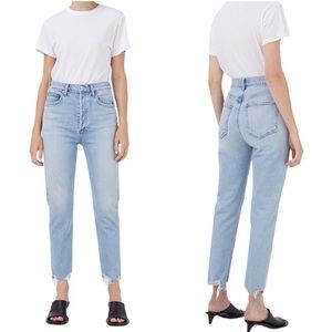 AGOLDE ‘Riley’ High Rise Straight Crop